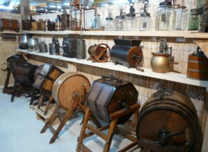 Barattes à beurre musée