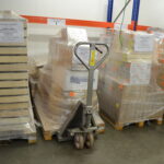 stock marchandise chariot élévateur