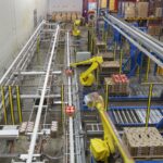 Usine, stockage, conditionnement, robot, chaine, préparation de commande