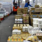 Stock de produits laitiers, Rungis, logistique