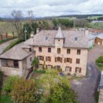Ferme Ressouche, maison vue du ciel, batiment